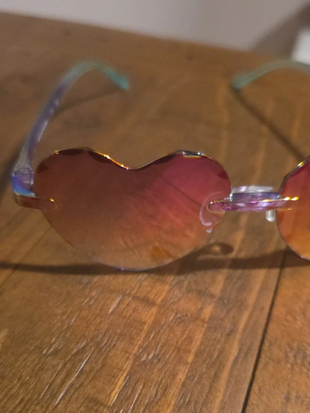 Girl's Heart-Shaped Gradient Sunglasses